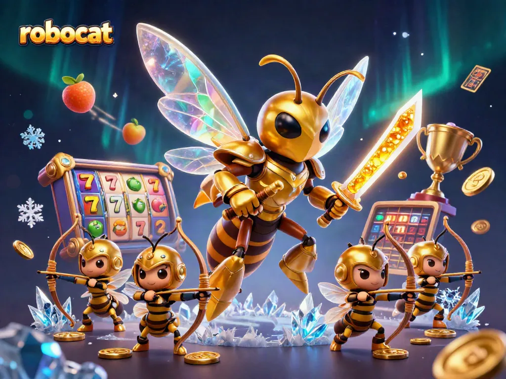 Robocat casino players experience thrilling gaming with vibrant slots and energetic characters.